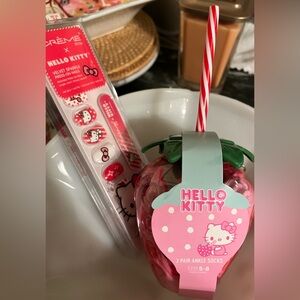Hello Kitty Cup, Sock & Nail Set: Six Items in One Bundle /New!